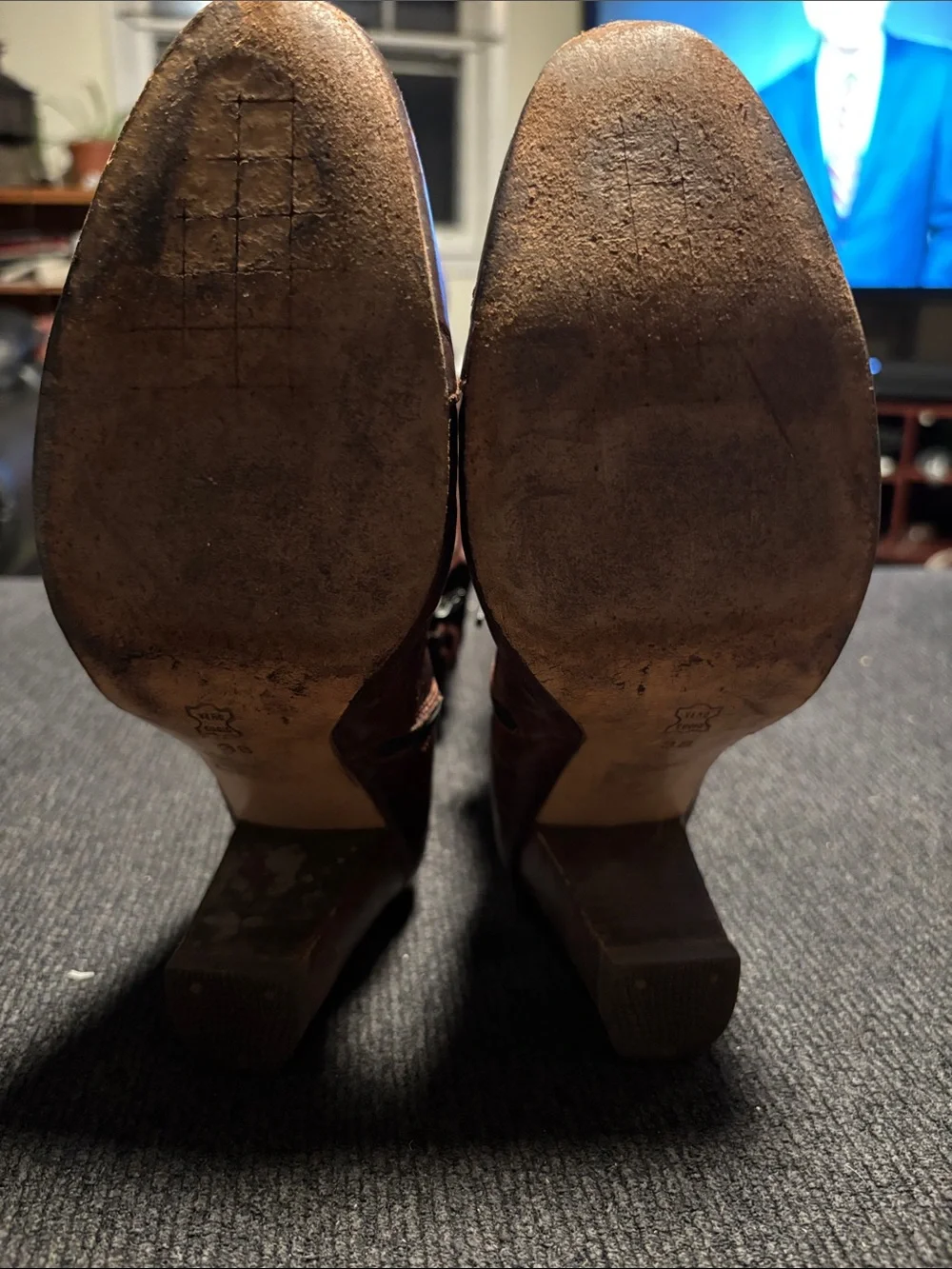 Vero Cuoio Brown Over-the-Knee Ruched Leather Boots